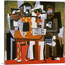【中古】【輸入品・未使用】ARTCANVAS Three Musicians 1921 キャンバスアートプリント Pablo Picasso 26%ダブルクォー...
