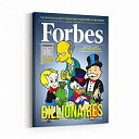 【中古】【輸入品・未使用】Inktuitive 「Forbes」インスピレーショナルウォールアート | Billionaires カートゥーンキャンバスプリント | 寝室 リビングルーム & ビジネス(2)