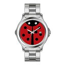 【中古】【輸入品・未使用】FDC クリスマスギフトウォッチ メンズ ファッション 日本製クォーツ 日付 ステンレススチール ブレスレットウォッチ ブラック&レッ...