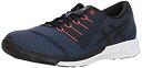 【中古】【輸入品 未使用】ASICS Men 039 s Performance fuzeX Knit Running Shoe カンマ Dark Blue/Black/Cherry Tomato 9.5 D(M) US