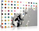 【中古】【輸入品・未使用】バンクシーDoes Damien Hirstキャンバス壁アート画像印刷 A1 76x51 cm (30x20in) 061551724...