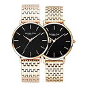 【中古】【輸入品・未使用】VICTORIA HYDE カップルウォッチ メンズ レディース 本革ストラップ ステンレススチール メッシュバンド 彼と彼女の防水 ...