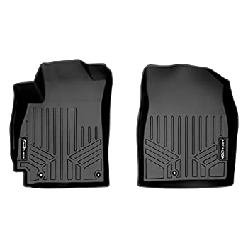 【中古】【輸入品・未使用】SMARTLINER カスタムフィット フロアマット 1列目ライナーセット ブラック 2019 ヒュンダイ ヴェロスター用