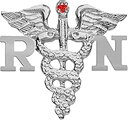 【中古】【輸入品・未使用】nursingpin???登録看護師RN授乳卒業式ラペルピンwith Ruby inスターリングシルバー