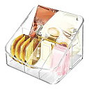【中古】【輸入品・未使用】InterDesign コーヒー 食品 収納 バスケット オーガナイザー パントリー キャビネット Linus クリア 59730EJ