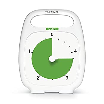 【中古】【輸入品・未使用】【正規品】TIME TIMER タイムタイマー 5分 プラス ハンドル付き TT05-W 時..