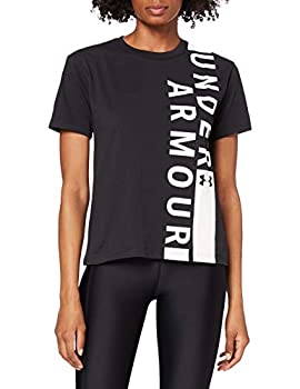 yÁzyAiEgpzUnder Armour Women's Girlfriend Wordmark Crew %J}% Black (001)/White%J}% X-Small