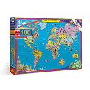 【中古】【輸入品・未使用】World Map 100 Piece Puzzle