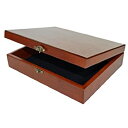【中古】【輸入品・未使用】(Redwood Finish) - Old World Wooden Treasure Box with Brass Latch