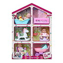 【中古】【輸入品・未使用】ジェーシートイズ(JC Toys) Toys Lots to Love Babies - ビニール人形 5インチ 3個と アクセサリー6個と 再利用可能なボックスプレイハウスの