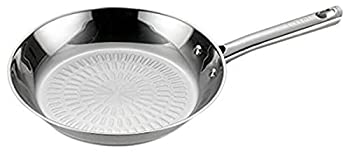 T-fal E76007 Performa Stainless Steel Dishwasher Safe Oven Safe Fry Pan Saute Pan Cookware%カンマ% 30cm%カンマ% Silver