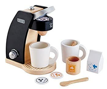 【中古】【輸入品・未使用】Hape コーヒータイム 木製コーヒーメーカー2人分 プレイキッチンセット
