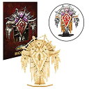 楽天スカイマーケットプラス【中古】【輸入品・未使用】IncrediBuilds World of Warcraft Horde ポスターと3D木製モデルキット - 自分で木製モデルを構築、塗装、収集 - ティーンと大人に最適 12+〜6.5