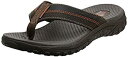 【中古】【輸入品・未使用】Skechers Men's Relaxed Fit-Reggae-Cobano Flip-Flop%カンマ%brown%カンマ%8 M US