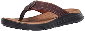 【中古】【輸入品・未使用】Skechers Men's Sargo Reyon Flip Flop%カンマ% Chocolate%カンマ% 12 Medium US