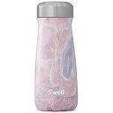 【中古】【輸入品・未使用】S'well ステンレススチールトラベラー - 16 Fl Oz - ジオード ローズ - 三重層真空断熱トラベルマグは、コーヒー、紅...