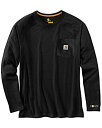 【中古】【輸入品・未使用】Carhartt Men's Big & Tall Force Cotton Long Sleeve T-Shirt%カンマ%Blac...