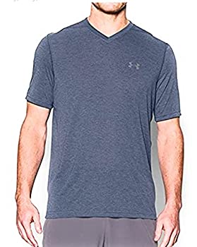 【中古】【輸入品・未使用】(アンダーアーマー) Under Armour メンズ スレッドボーン ストライプVネックTシャツ L-R ブルー