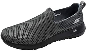 yÁzyAiEgpzSkechers Men's Go Max-Athletic Air Mesh Slip on Walking Shoe%J}% Charcoal/Black%J}% 8 M US