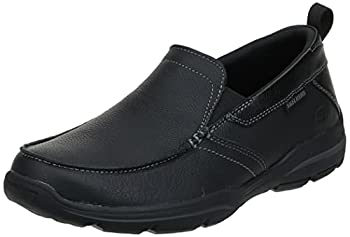 šۡ͢ʡ̤ѡSkechers Men's Harper Delen Slip-On Loafer%%Black Leather%%14...