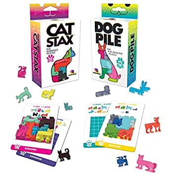 【中古】【輸入品・未使用】Brainwright Cat Stax The Perrfect Puzzle and Dog Pile The Pup-Packing Puzzles Gift Set (2 Puzzles)