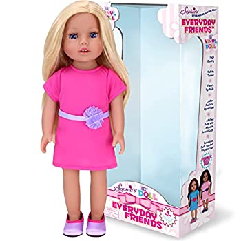 【中古】【輸入品 未使用】Sophia 039 s Blonde Doll 18インチビニール人形 ホットピンクのドレスと紫の靴付き