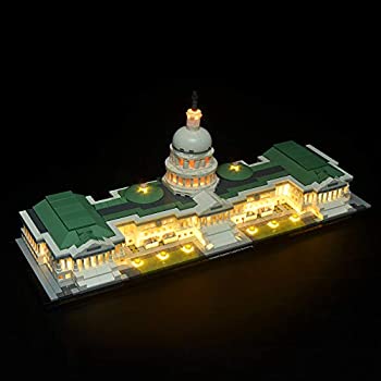 【中古】【輸入品・未使用】BRIKSMAX LED照明キット アーキテクチャ 米国議会議事堂 - レゴ21030ビルディングブロックモデルと互換性あり - レゴセットは含まれません