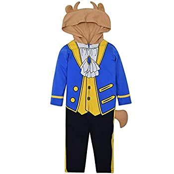 【中古】【輸入品・未使用】Disney The Beast Prince Baby Boys' Costume Coverall with Hood%カンマ% Blue 24 Months / 2T