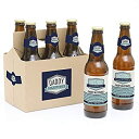 【中古】【輸入品・未使用】Daddy's First Milestones - 6 Beer Bottle Labels with 1 Beer Carrier