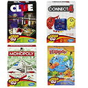 【中古】【輸入品 未使用】Hasbro Family Grab Go Variety Pack Bundle Clue カンマ Monopoly カンマ Connect 4 カンマ and Hungry Hungry Hippo Board Games