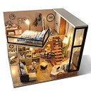 【中古】【輸入品・未使用】UniHobby DIY ドールハウスキット 防塵カバー付き 1:24スケール 木製 DIY ミニチュアドールハウスキット おもちゃギ...