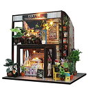 【中古】【輸入品・未使用】Flever Dollhouse Miniature DIY House Kit Creative Room With Furniture for Romantic Valentine's Gift(Time Of Coffee)