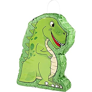 šۡ͢ʡ̤ѡT-Rex Pinata - Kids Birthday Party Supplies for Dinosaur Themed Party%% Green%% 12 x 39cm x 7.6cm