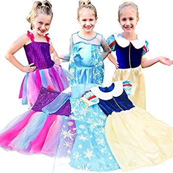 【中古】【輸入品・未使用】VGOFUN プリンセスコスチュームドレス 女の子用 ドレスアップドレス ロールプレイセット 3〜6歳の女の子用