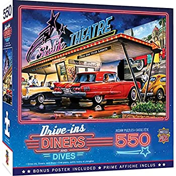 MasterPieces ドライブイン、ダイナー、ダイブ 550 パズルコレクション スターライトドライブイン 550ピース ジグソーパズル