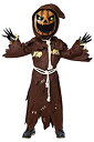 【中古】【輸入品・未使用】怖いかかし パンプキン ボブルヘッドコスチューム パンプキン ハロウィンマスク 子供用 ロールプレイング(L(10~12歳))
