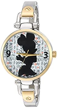 【中古】【輸入品・未使用】Disney Minnie Mouse Women's Two Tone Alloy Bridle Watch%カンマ% Two Tone Alloy Bracelet%カンマ% W002..