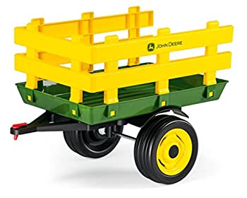 Peg Perego John Deere Stakeside Trailer Ride On?Green by Peg Perego