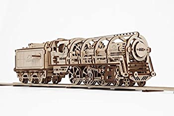 【中古】【輸入品・未使用】UGEARS 機関車 テンダーメカニカル3Dパズル 木製建設セット ビジネスギフト クリスマス 感謝祭プレゼント 大人のクラフトセット