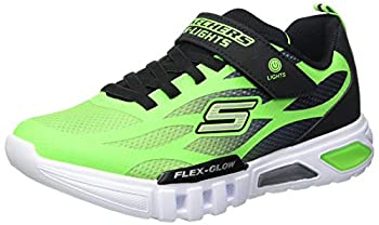 【中古】【輸入品・未使用】Skechers ボーイズ ロートップ トレーナー%カンマ% ライム/ブラック%カンマ..