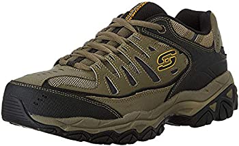 【中古】【輸入品・未使用】Skechers Sport Men's Afterburn Memory Foam Lace-Up Sneaker%カンマ% Pebble/Black/Pebble%カンマ% 11.5 M US