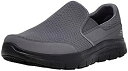 【中古】【輸入品・未使用】Skechers Men's Flex Advantage Mcallen Slip On%カンマ% Charcoal/Black%カ...