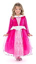 【中古】【輸入品 未使用】(Medium (3-5 Yrs)) - Little Adventures Deluxe Sleeping Beauty Hot Pink Dress Up Costume for Girls - Medium (3-5 Yrs)