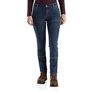 【中古】【輸入品・未使用】Carhartt レディース ストレートフィット ダブルフロントジーンズ US サイズ: 8 カラー: ブルー