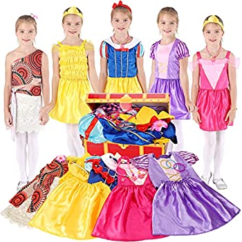 【中古】【輸入品 未使用】BiBiblack Girls Princess Costume Dress up Trunk for Kids Ages 3-6 Years (3-6 Years- Girls Dress up Trunk) Pink