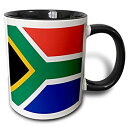 【中古】【輸入品・未使用】(330ml) - 3dRose Flag of South Africa - Colourful red green blue bl...