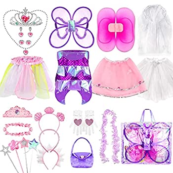 【中古】【輸入品・未使用】Sinuo Girl Dress Up Setプリンセス、フェアリー、マーメイドロールプレイコスチュームアクセサリー付きクリスマスパーティードレスアップトラン