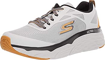 【中古】【輸入品・未使用】Skechers Men's Max Cushioning Elite Vivid-Performance Walking & Running Shoe Sneaker%カンマ% Light Grey/Yellow%カンマ% 9 D US