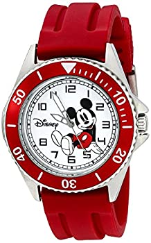 【中古】【輸入品・未使用】Disneyメンズw002392?Mickey Mouse Watch withレッドBand