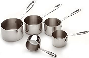 【中古】【輸入品 未使用】All-Clad 59917 Stainless Steel Measuring Cups Cookware Set カンマ 5-Piece カンマ Silver by All-Clad